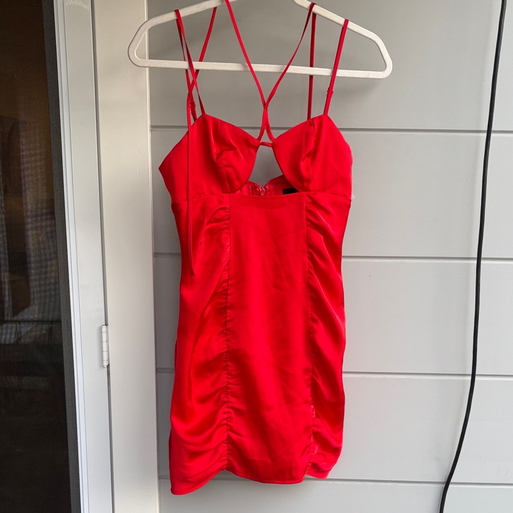 MAJORELLE Marsha Mini Dress in Red - Picture 5 of 14